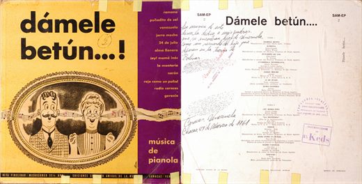 Musica de Pianola - Damele Betun - 1960