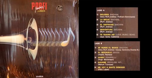 Porfi Jimenez y su Orquesta - 20 Anos - 1985