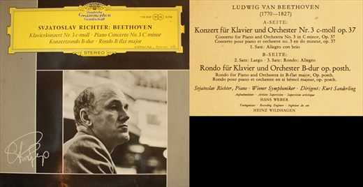 Sviatoslav Richter - Beethoven - Piano Concerto No 3 and Rondo in B Flat - 1963