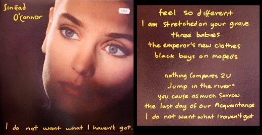 Sinead OConnor - I Do Not Want What I Havent Got - 1990