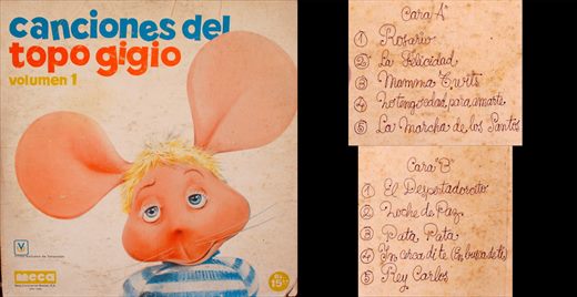 Topo Gigio - Canciones del Topo Gigio - Volumen 1 - 1968