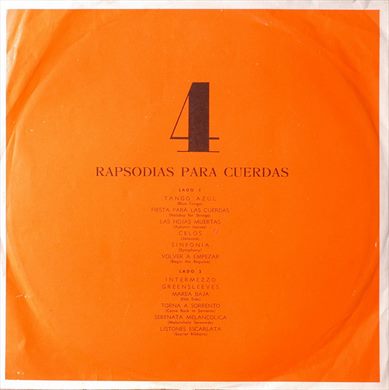 Various Artists - La Mejor Musica Popular Del Mundo - Disco 04 - Rapsodias para Cuerdas
