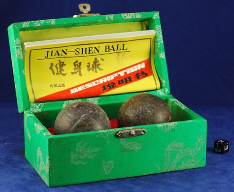 Bolas baoding em pedra 01