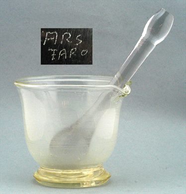 Conjunto Almofariz vidro (Almofariz e pilao)
