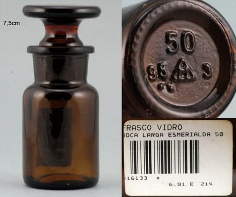 Frasco ambar 7,5cm