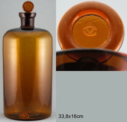 Frasco ambar 33,8cmx16cm