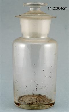 Frasco cristalino 14,2cmx6,4cm