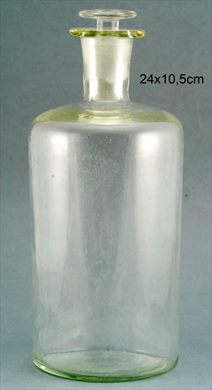 Frasco cristalino 24cmx10,5cm