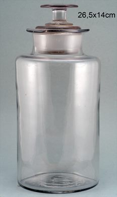 Frasco cristalino 26,5cmx14cm