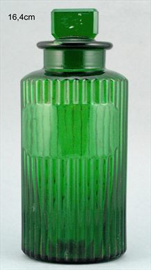 Frasco verde 16,4cm
