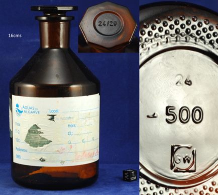 Frasco ambar 500cc 16cms