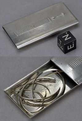 Estuche Metalico de Agujas de Sutura Quirurgica