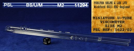 Miniature U-Tube Viscometer size M2 PSL Ref. 1622-02