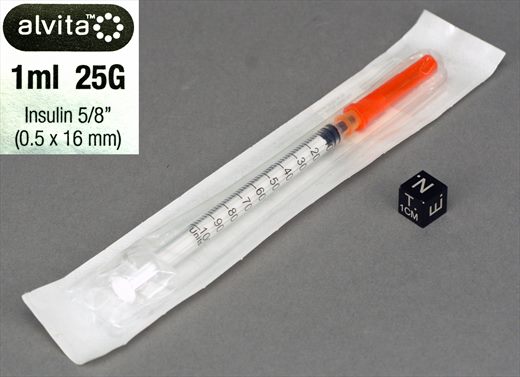 Alvita 1ml 25G insulin