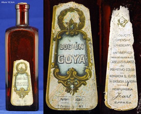 Frasco ambar 18,3cm - Locion Goya