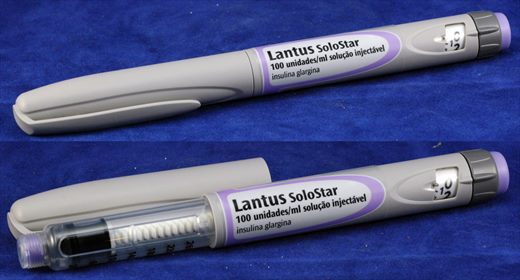 Seringa Lantus SoloStar 100 unidades (insulina glargina)