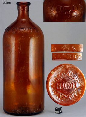 Frasco Ambar Clorox 20cms