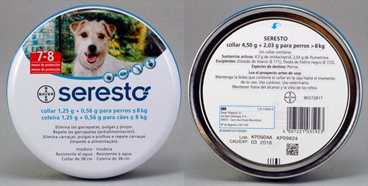 Bayer Seresto colar para caes