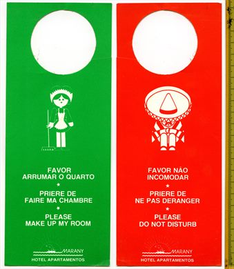 Aparthotel Marany - Do not disturb sign