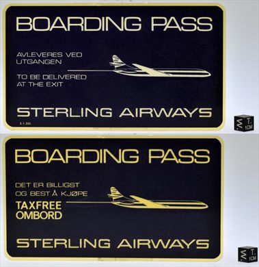 Sterling Airways bording pass (blue)