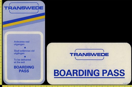 Transwed boarding pass