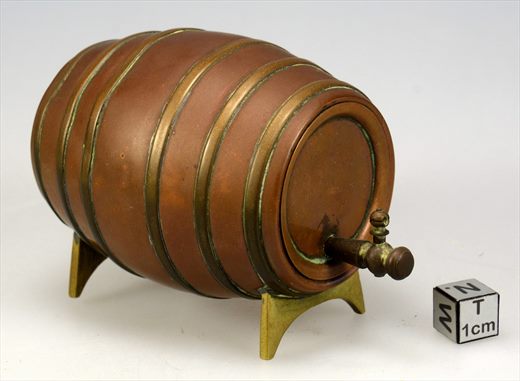 Pipa miniatura em cobre e latao anos 40