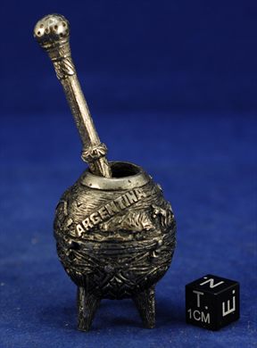 Cuia e Bomba de Chimarrao Argentino em miniatura (Argentina)