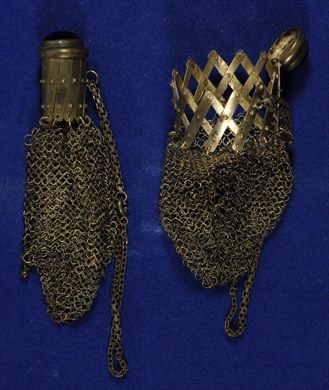 Bolsa de malha de prata