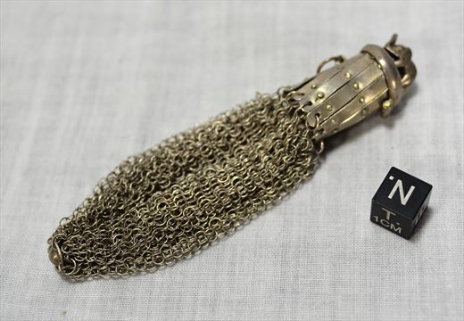 Bolsa de malha de prata