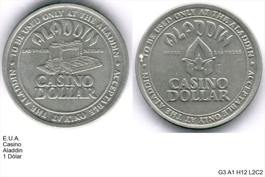 EUA - Nevada - Las Vegas - Aladdin - Dolar 1 - G3 A1 H12 L2C2