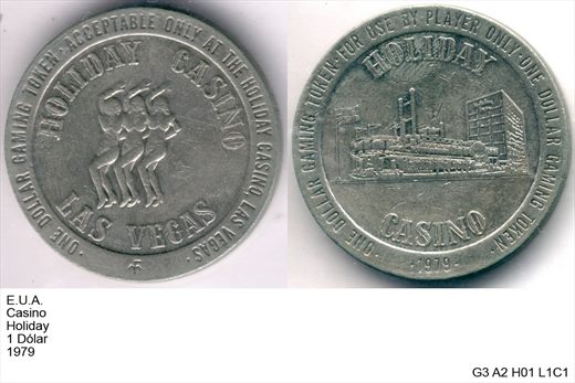 EUA - Nevada - Las Vegas - Holiday - Dolar 1 - 1979 - G3 A2 H01
