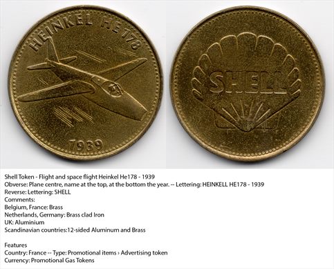Franca - Shell Flight and Space Flight Heinkel He178 1939