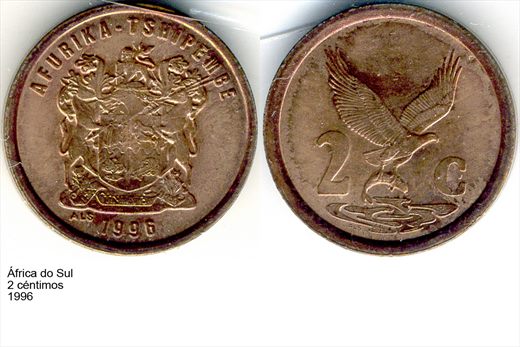 Africa do Sul - Centimo 2 - 1996 - G6 A3 H04 L6C5