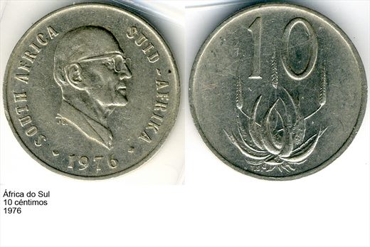 Africa do Sul - Centimo 10 - 1976 - G6 A3 H04 L6C3