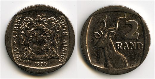 Africa do Sul - Rand 2 - 1990