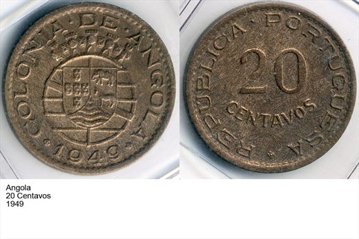 Angola - Centavo 20 - 1949 - G6 A2 H10 L1C6