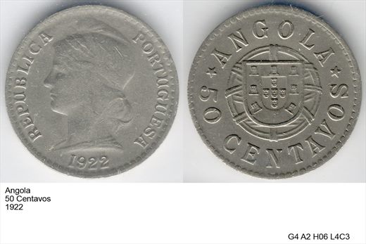 Angola - Centavo 50 - 1922 - G4 A2 H06 L4C3