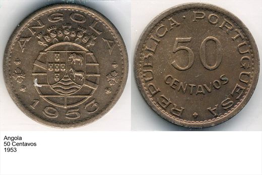 Angola - Centavo 50 - 1953 - G6 A2 H09 L7C5