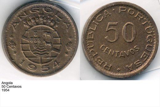 Angola - Centavo 50 - 1954 - G6 A2 H09 L7C6