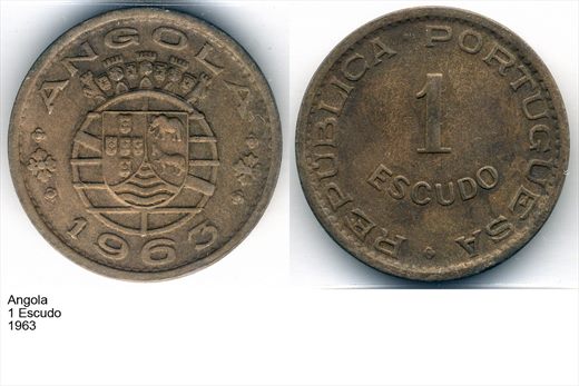 Angola - Escudo 1 - 1963 - G5 A2 H08 L4C3