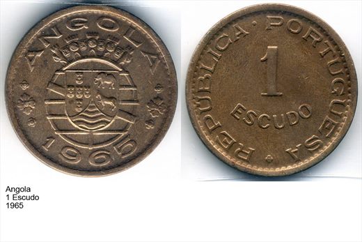 Angola - Escudo 1 - 1965 - G5 A2 H08 L4C4