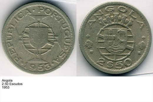 Angola - Escudo 2.50 - 1953 - G6 A2 H09 L6C5