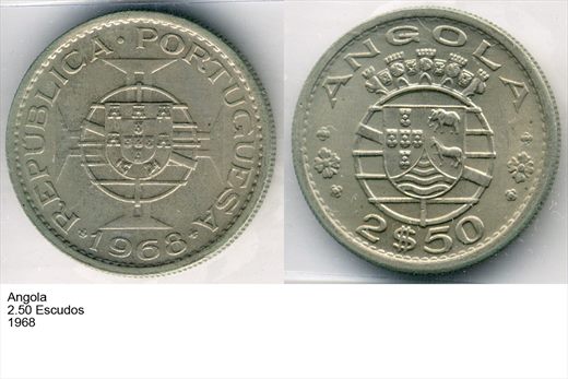 Angola - Escudo 2.50 - 1968 - G6 A2 H09 L7C2