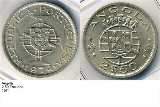 Angola - Escudo 2.50 - 1974 - G6 A2 H09 L7C4