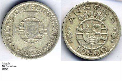 Angola - Escudo 10 - 1952 - G5 A2 H08 L5C5