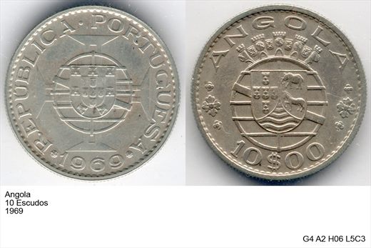Angola - Escudo 10 - 1969 - G4 A2 H06 L5C3