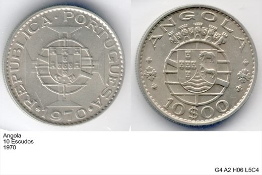 Angola - Escudo 10 - 1970 - G4 A2 H06 L5C4