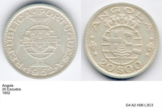 Angola - Escudo 20 - 1952 - G4 A2 H06 L3C3