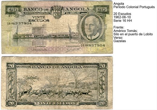 Angola - Escudo 20 - 1962-06-10 - Serie 16 HH