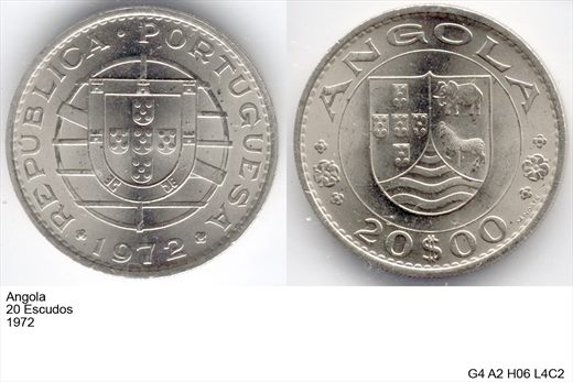 Angola - Escudo 20 - 1972 - G4 A2 H06 L4C2